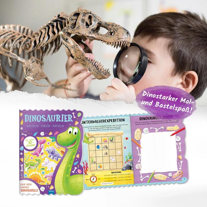 Immagine prodotto Libro di attività Libro da colorare Libro di lavoretti Dinosauri
