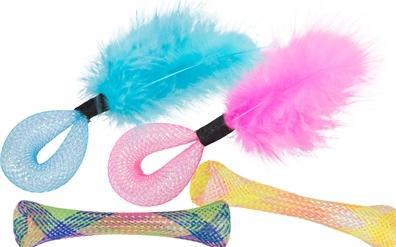 Productafbeelding Trixie Set Buizen Met Ratel 4st Assorti (Speelgoed met kattenkruid)