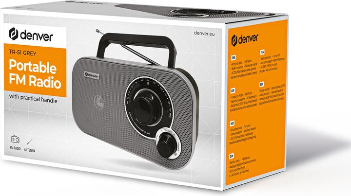 Actual product image Denver TR-51 Grey (FM, VHF)