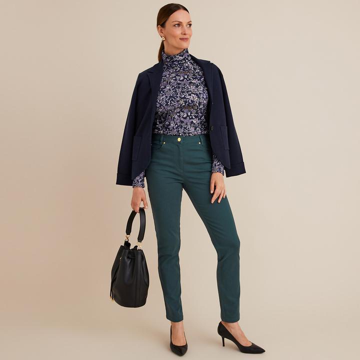 Immagine prodotto Anne Weyburn Pantaloni dritti a cinque tasche in cotone elasticizzato (48)