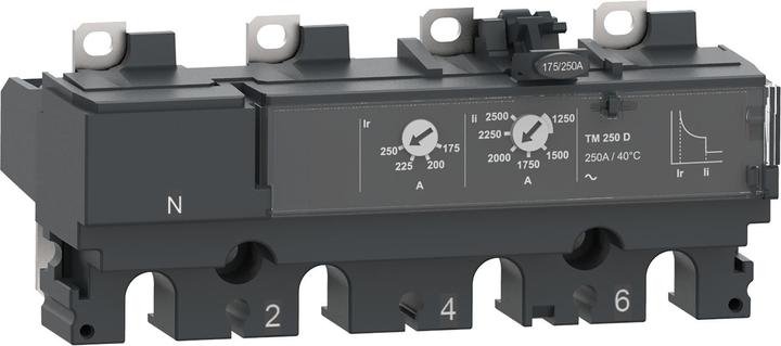 Schneider Electric Current relay TM160D for ComPacT NSX 160/250 circuit-breaker, bimetal/elektromag