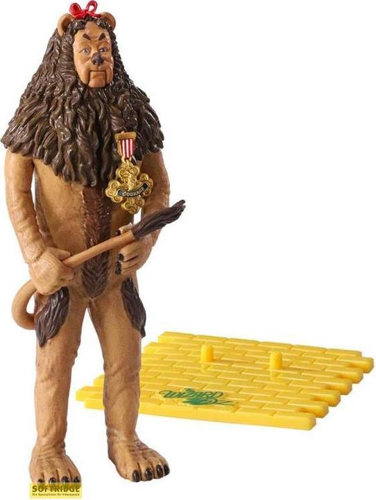 Actual product image Noble Collection Le Magicien d'Oz figurine flexible Bendyfigs Cowardly Lion (with his Badge of Courage) 19 cm