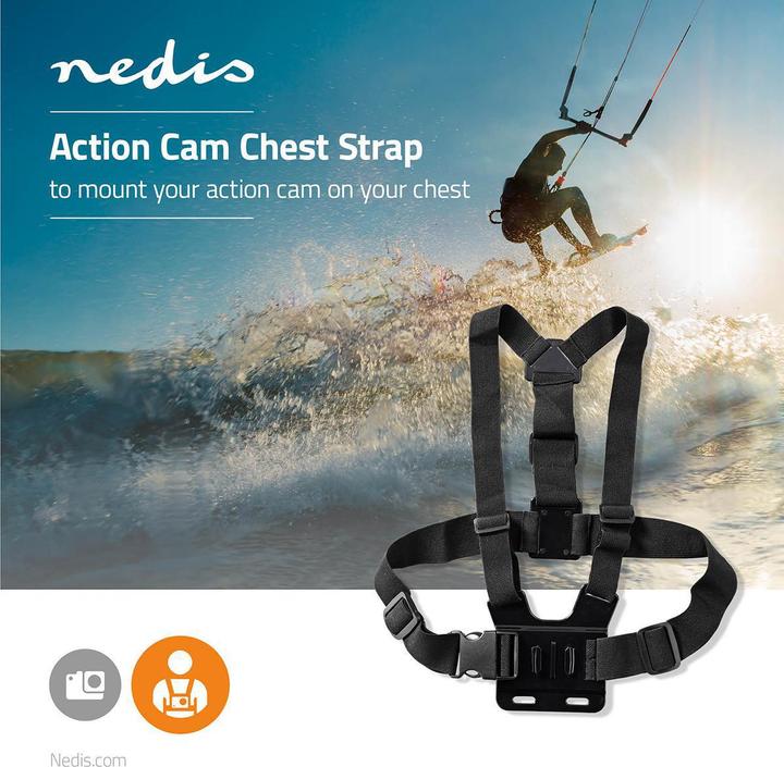 Actual product image Nedis Action Camera Chest Strap