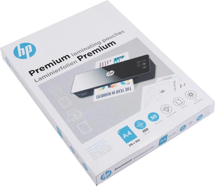 Image du produit HP Film de plastification Premium A4, 250 µm, 50 pièces, brillant (A4, 50 pièce(s), 250 µm)