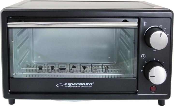 Actual product image Esperanza EKO004 Grill Oven 10 l 900 W Black Grill (EU plug)