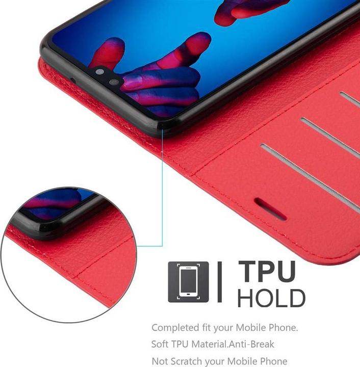 Actual product image Cadorabo Book with stand function cover (Huawei P20)