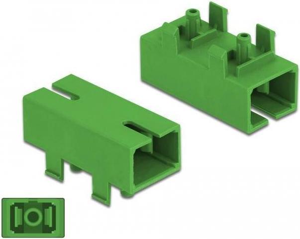 Image du produit Delock Coupleur fibre optique pour PCB SC Simplex femelle vers SC Simplex femelle monomode vert (Raccord réseau)