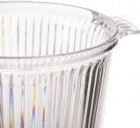 Leknes seau à glace rayé en plastique transparent