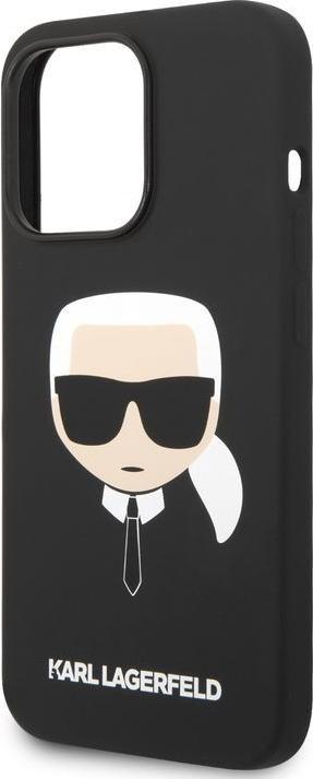 Immagine prodotto Karl Lagerfeld iPhone 14 Pro MagSafe compatibile Custodia in silicone liquido Karl Head (Apple iPhone 14 Pro)