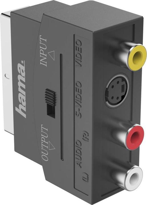 Produktbild Hama Video-Adapter, S-VHS-Kupplung/3 Cinch-Kupplungen - Scart-Stecker, 4-polig (Video Switch)