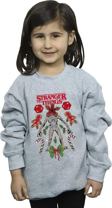 Actual product image Netflix Girls Stranger Things Christmas Demogorgon Sweatshirt (140, 146)