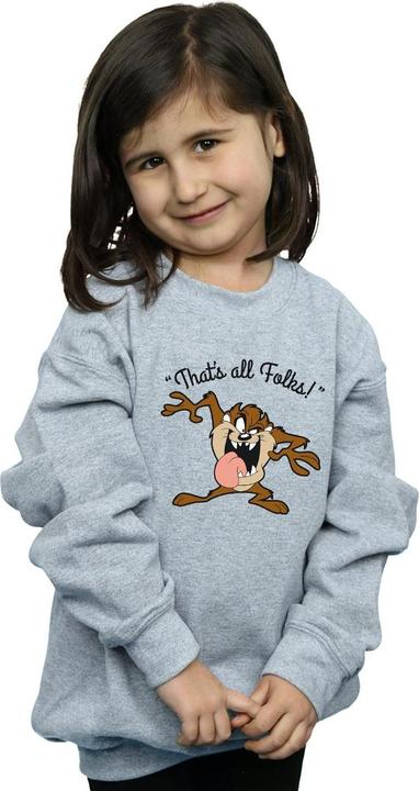 Actual product image Looney Tunes Girls Taz That's All Folks Sweatshirt (152, 158)
