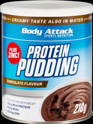 Actual product image Body Attack Protein Pudding (210g tin) (Cookies and Cream, 1 pcs., 210 g)