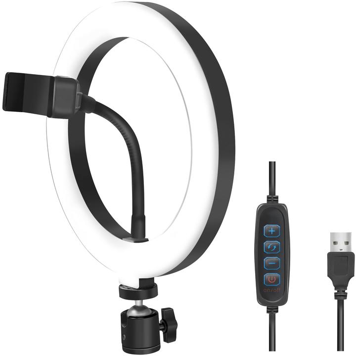 LogiLink Éclairage annulaire pour smartphone (éclairage annulaire)
