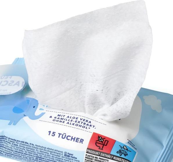 Produktbild dm babylove Feuchte Waschlappen