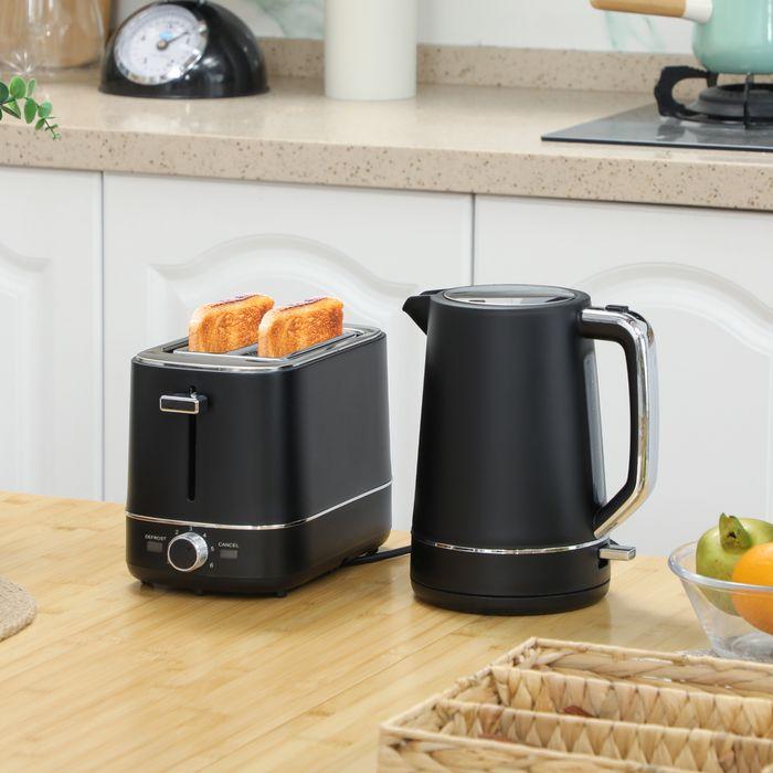 Actual product image Swisshandel24 Wasserkocher Toaster Set Frühstück-Set mit 1,7L Wasserkocher, 2 Scheiben Toaster (1.70 l)