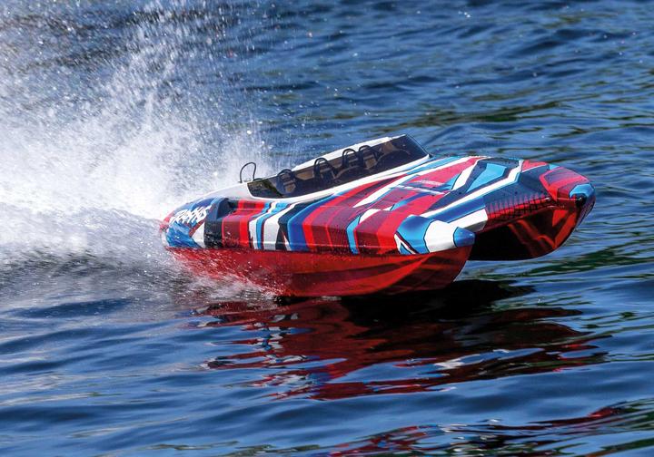 Image du produit Traxxas DCB M41 Catamaran 40 pouces Brushless Rouge/Bleu