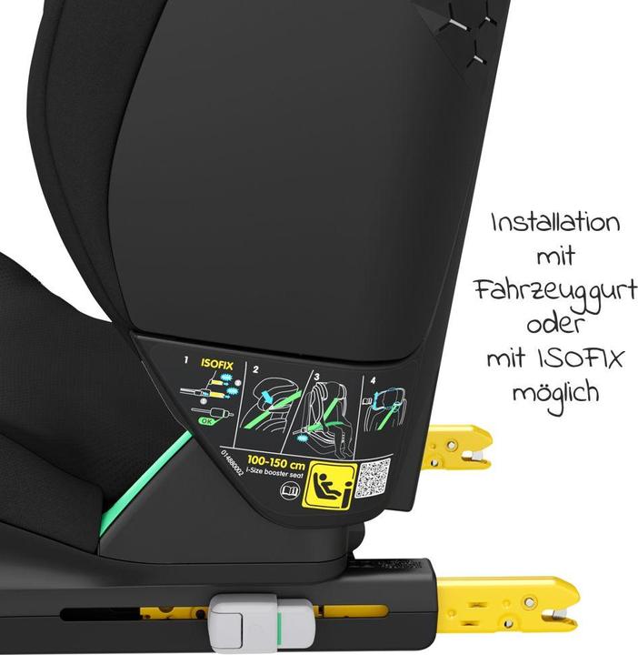 Produktbild Maxi-Cosi RodiFix S i-Size Basic Black (Kindersitz, ECE R129/i-Size Norm)