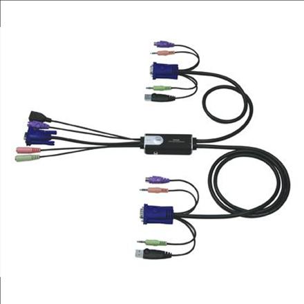 Produktbild Aten CS1732B, 2-Port KVM Switch mit USB Hub