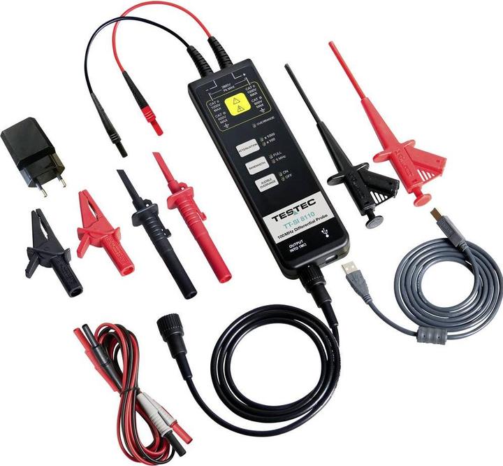 Actual product image Testec TT-SI 8110 Differential probe 100 MHz 100:1, 1000:1 (Measuring line)