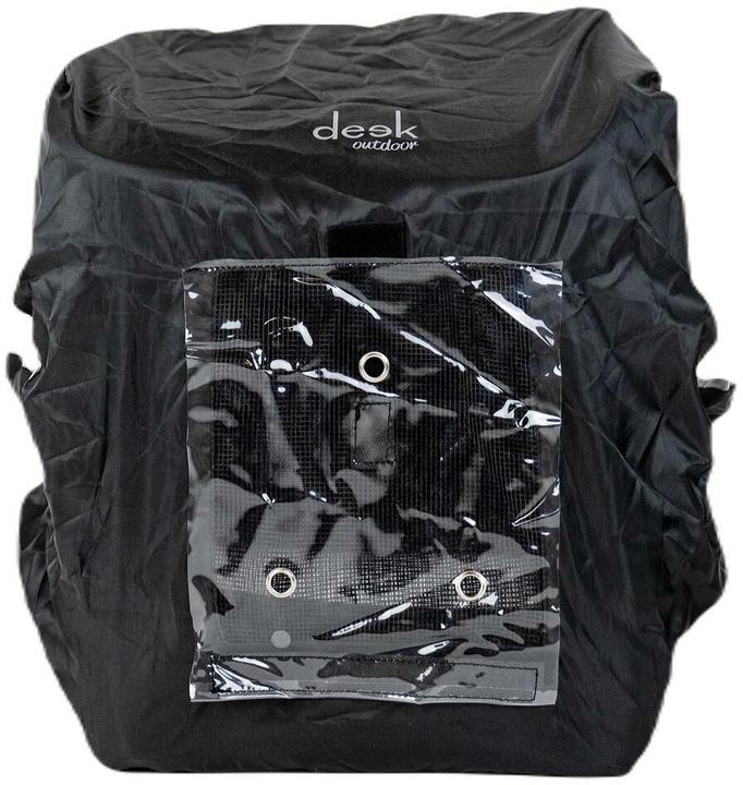 Produktbild Deek Pets Regenschutz für Hunderucksack, Schwarz (Hund, Atmungsaktiv)