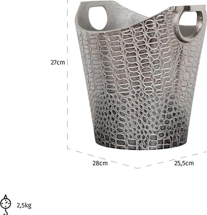 Actual product image Richmond Interiors Wine cooler Ashley silver