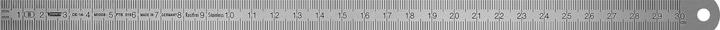 Produktbild Vogel Germany Stahlmassstab Typ A Messbereich 300 mm Querschnitt 13 mm x 0,5 mm (300 mm)