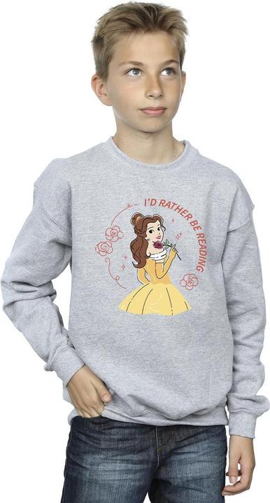 Actual product image Disney Boys Beauty And The Beast I'd Rather Be Reading Sweatshirt (128)