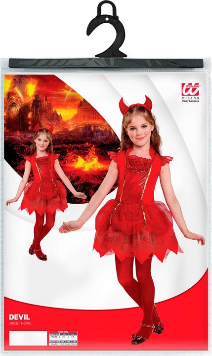 Immagine prodotto Widmann Costume da strega di Halloween per bambini diavolo (140)