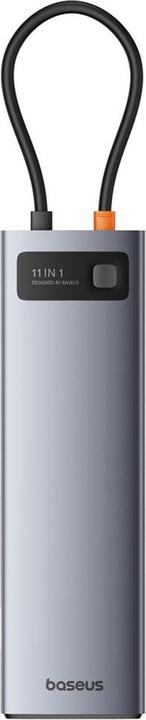 Baseus Hub 11in1 StarJoy Metal Glam Series, USB-C to HDMI +VGA + 3 x USB 3.0 + USB 2.0+USB-C PD + RJ (USB-C, 11 Ports)