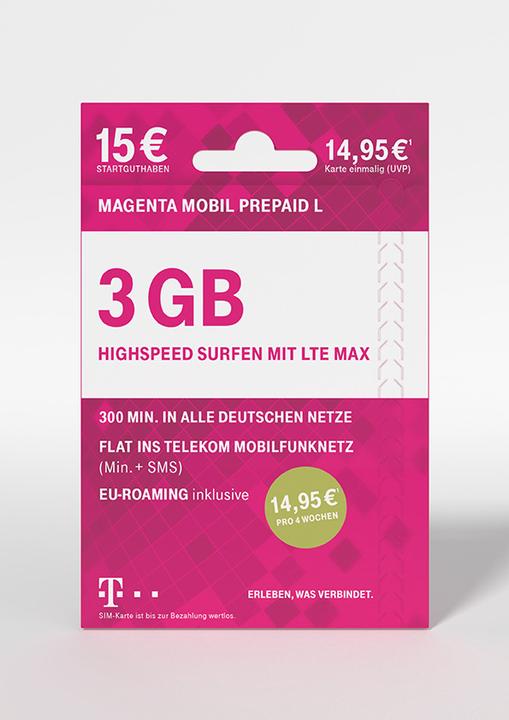 Image du produit Telekom Magenta Mobil Prepaid L Carte prépayée sans engagement contractuel
