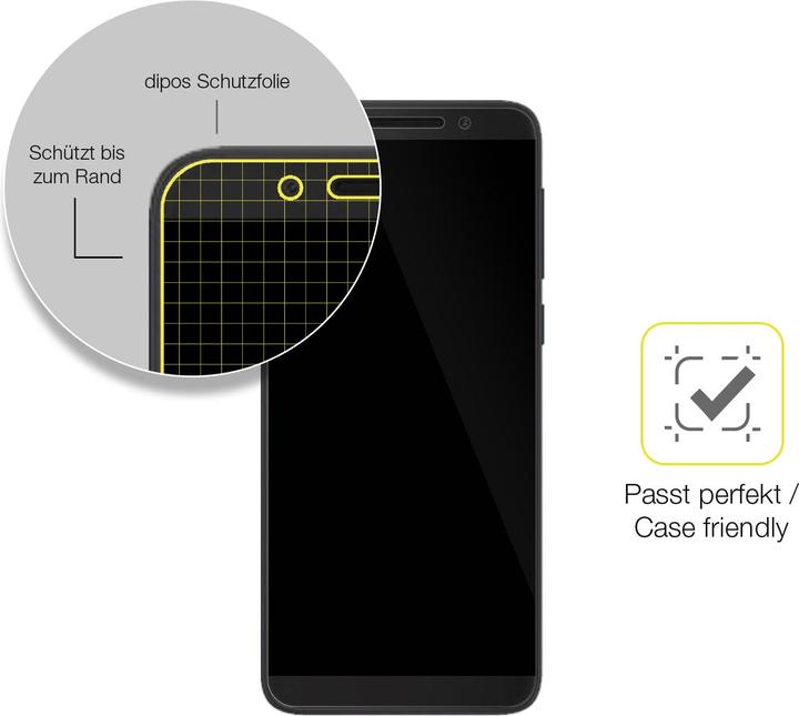 Immagine prodotto Dipos Pellicola Protettiva Full-Cover 3D (1 Pezzo/i, TP-Link Neffos C5)