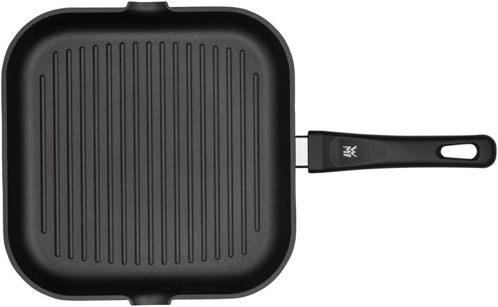 Produktbild WMF Grillpfanne eckig Steakpfanne Pfanne 27cm Aluminium beschichtet PFOA-frei (27 cm, Grillpfanne, Aluminium)