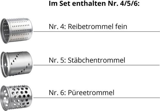 Produktbild Tromco Trommel-Set Nr. 4/5/6 (KitchenAid/Elektrolux/AEG)