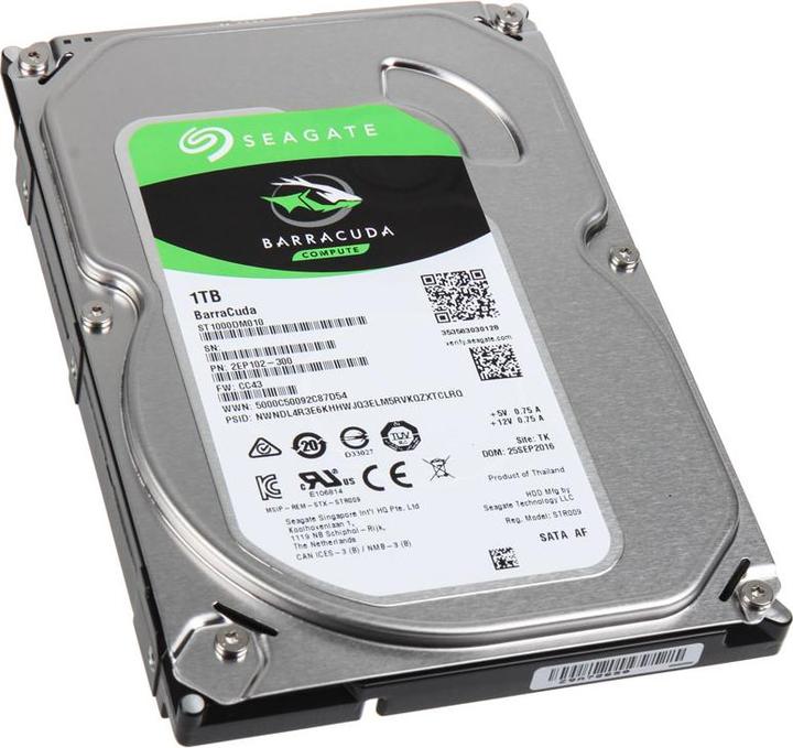 Productafbeelding Seagate BarraCuda (1 TB, 3.5", CMR)