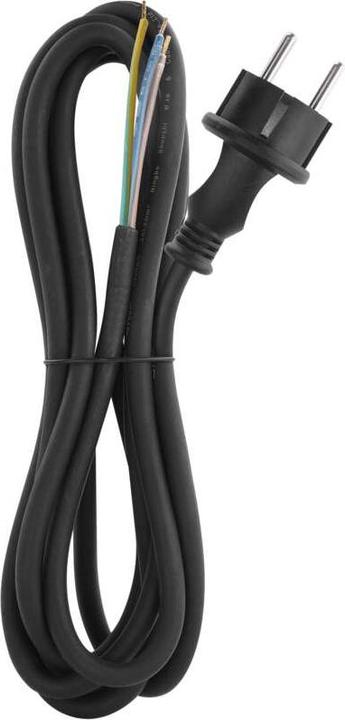 Produktbild Emos Netzkabel Gummi 3x 1,5mm2, 3m, schwarz (3 m)