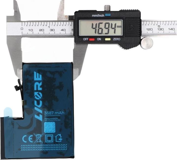 Actual product image Licore Battery battery for IPHONE 12 Pro Max 3687 mAh