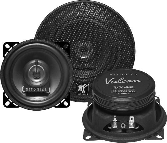 Hifonics Vulcan VX42 2-Weg 10cm Lautsprecher (100 W, 10 cm)