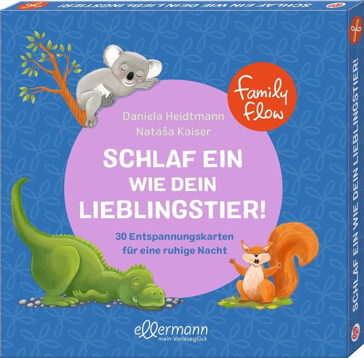 Produktbild FamilyFlow. Schlaf ein wie dein Lieblingstier (Deutsch, Dr. Daniela Heidtmann, 2023)