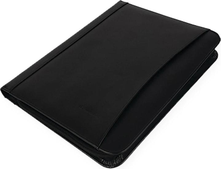 Produktbild Soennecken Schreibmappe DÜSSELDORF Masse: 34 x 27 x 4 cm (B x H x T) Werkstoff: Lederimitat Farbe: schwarz (A4, 1 x)