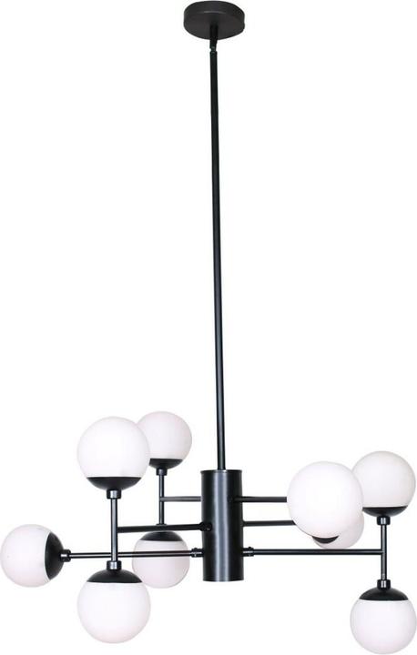 DKD Home Decor Deckenlampe Kristall Schwarz (76.2 x 76.2 x 40.64 cm)