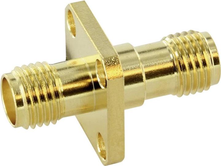 Actual product image Telegärtner SMA panel adaptor, f-f, gold