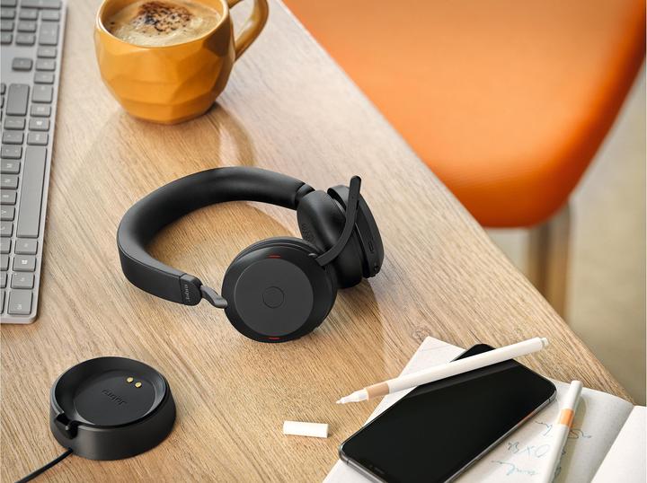 Produktbild Jabra Evolve2 75 MS Stereo + Ladestation (Kabellos, USB-A)