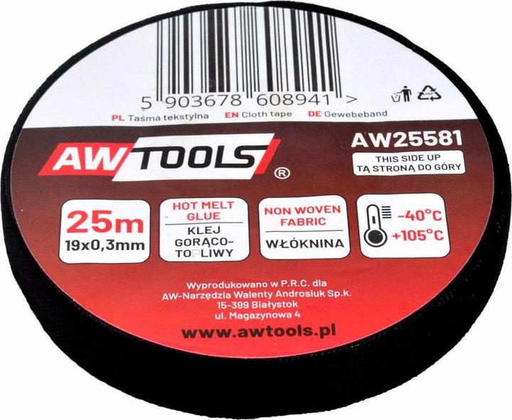 Produktbild Awtools In Textilisolationsband 19mm x 25m (19 mm)