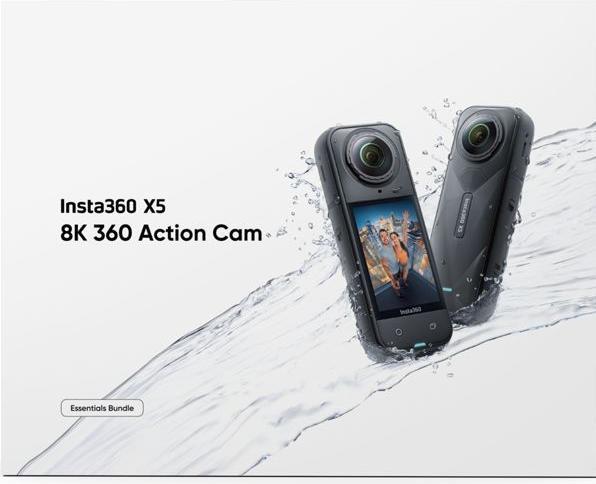 Image du produit Insta360 X5 Essentials Bundle (30p, WiFi, Bluetooth)