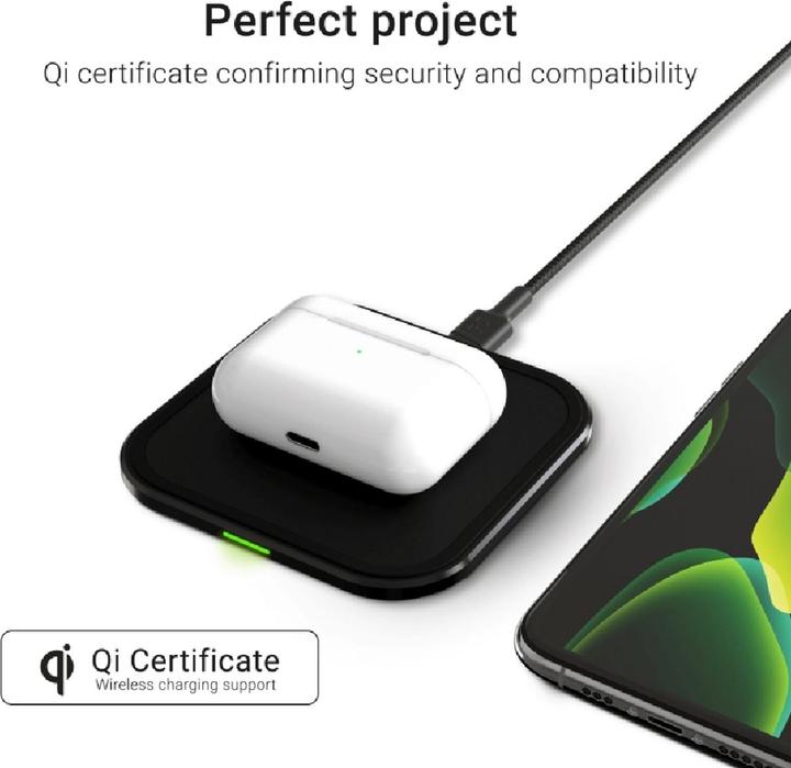 Produktbild GreenCell Induktions Ladegerät qi AirJuice 15W (15 W)