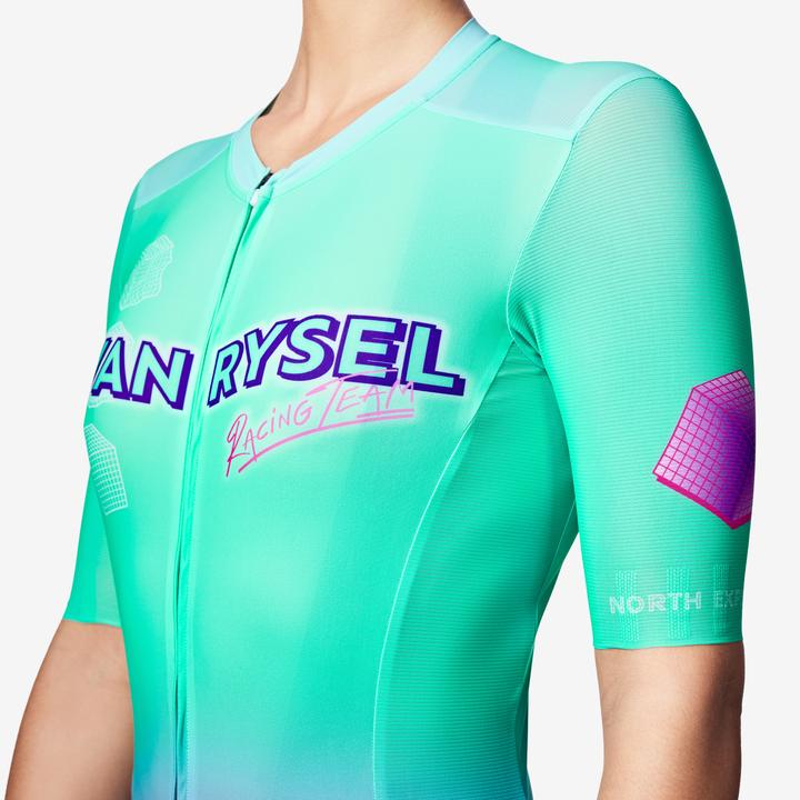 Immagine prodotto Van rysel Radtrikot Rennrad kurzarm Sommer Racer 2 Aquamarin (S)