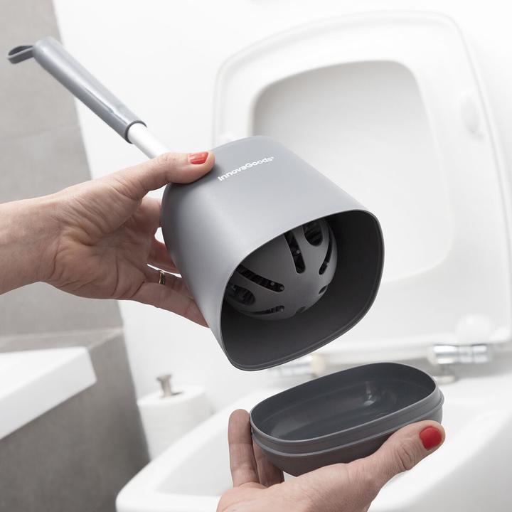 Actual product image InnovaGoods Rubber toilet brush - grey