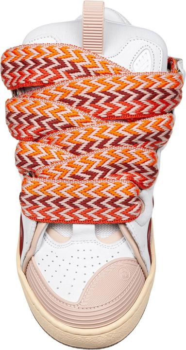 Produktbild Lanvin curb sneakers in white and peach leather (37)