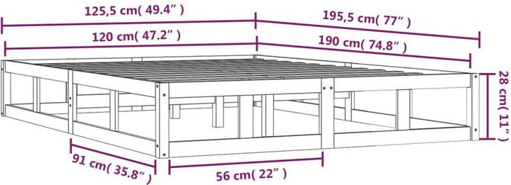 Actual product image VidaXL Nelek (120 x 190 cm)